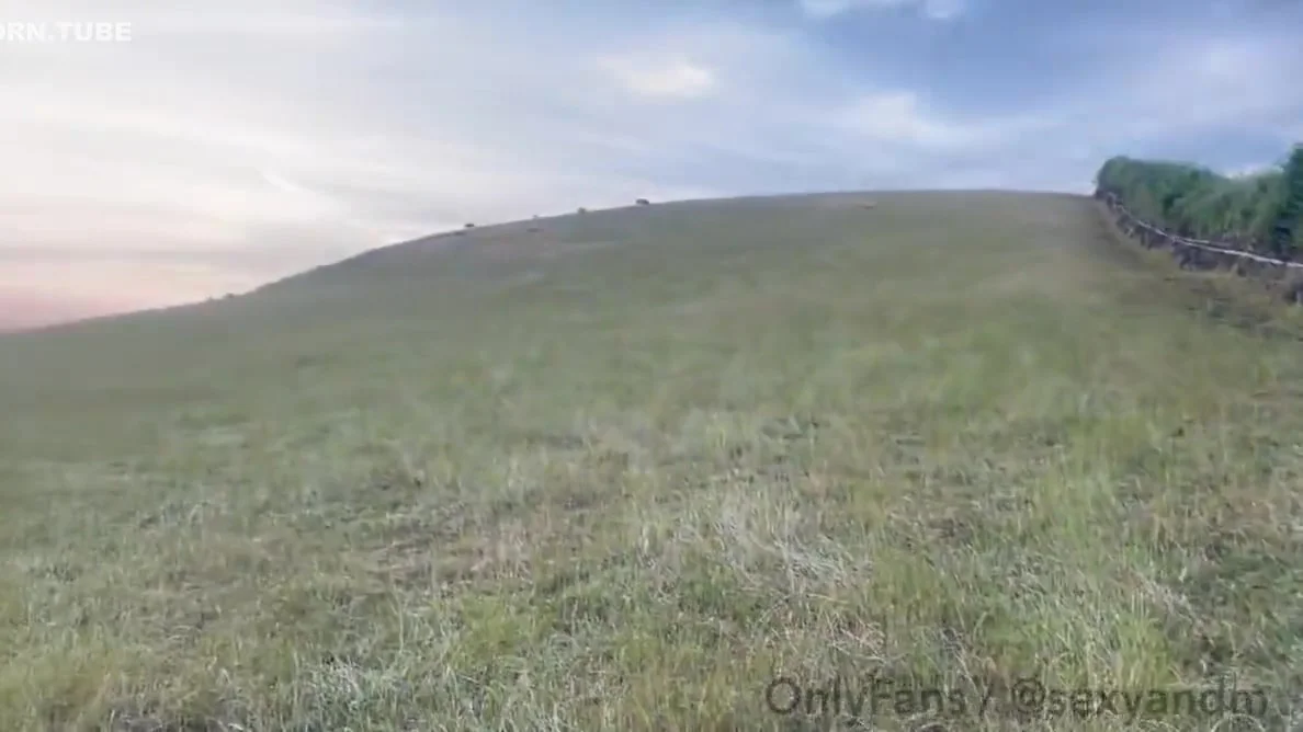 We Make Love In A Public Field Until Milf Cums And Left With Creampie