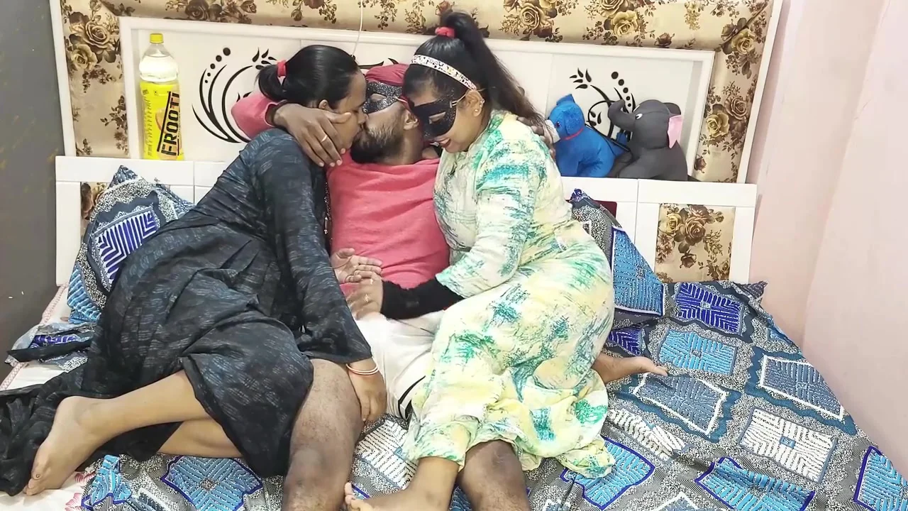 Real Desi Stepsisters Invite Gigolo Home To Fuck Their Thirsty Pussies