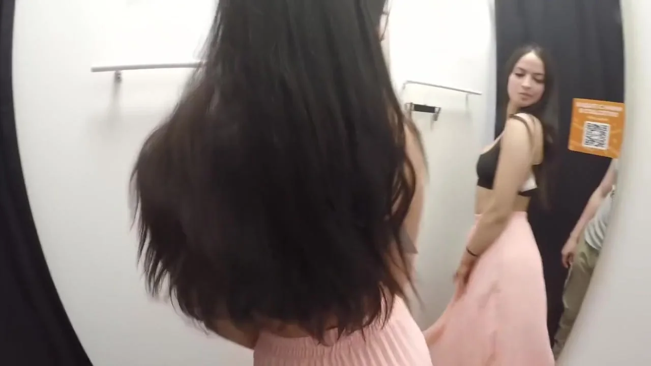 Rookie On Website! Cosmo Baby Did Blowjob In Dressing Room And Recieved Cumshot In Mouth!