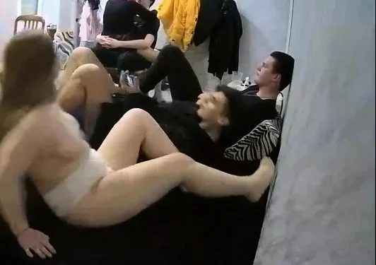 Amazingly hot teen group sex on cam