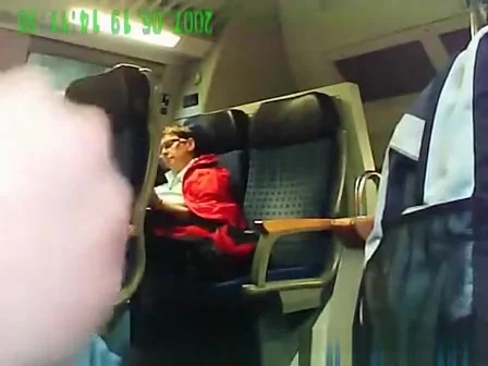 Perverted masturbation on Train