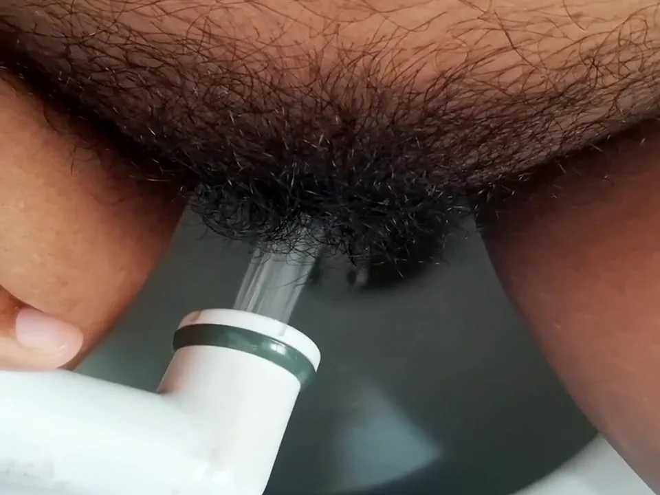 Pissing In Bathroom And Hardly Squirting Orgasm Then Moaning