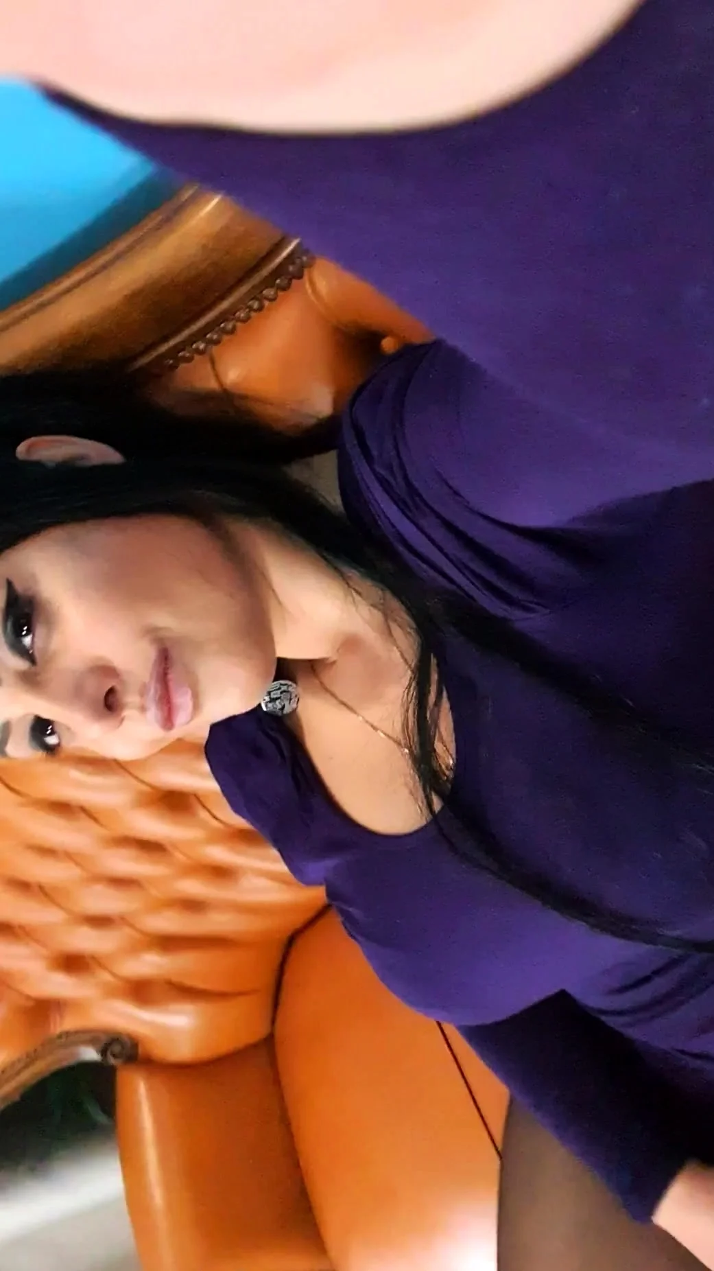 Big boob brunette masturbates on webcam