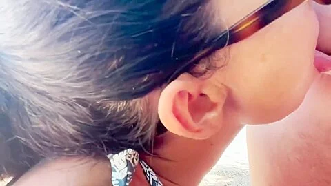 A Milf Masturbates On The Beach, Then Offers A Blowjob To A Tourist. Cumshot On The Face