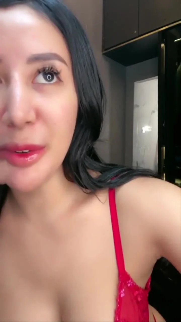 Videocall Sex Indo Girl Masturbate On Red Lingerie