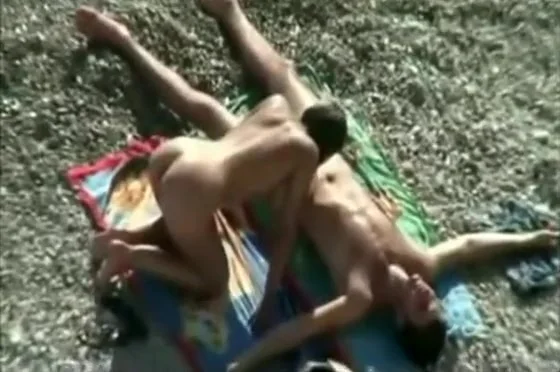 Horny Beach Couple