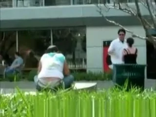 Exposed Thong in Park