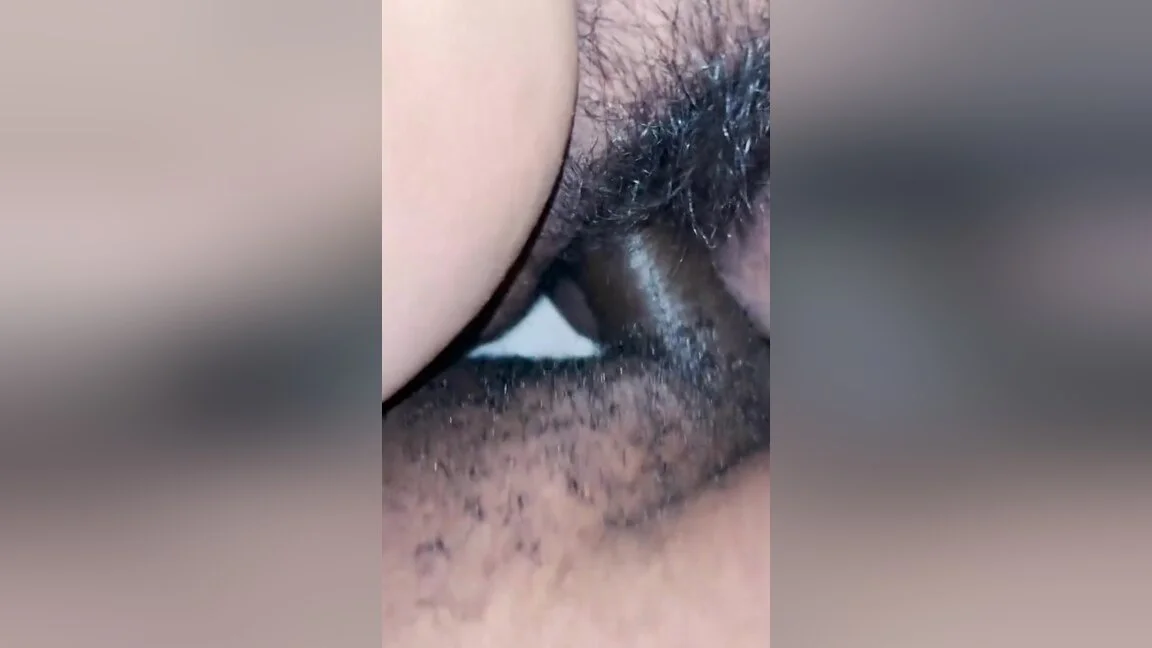 Hairy Wet Pussy Enjoying A Black Dick