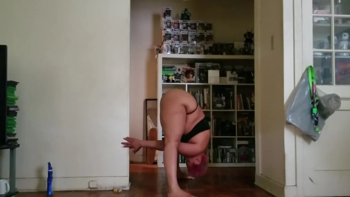 5.23.19 Yoga Practice black lingerie