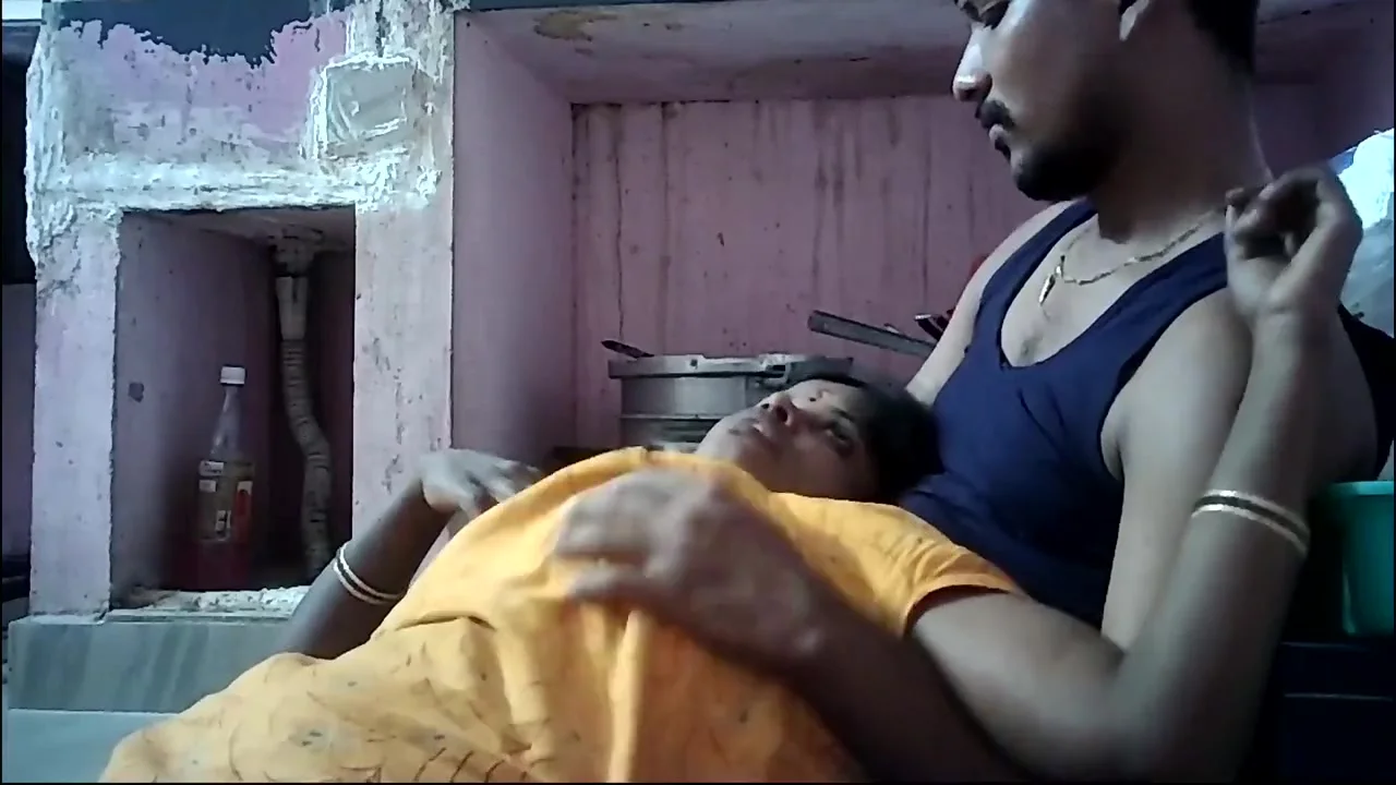 Indian Village House Wife Sexy Big Boobs Pressing