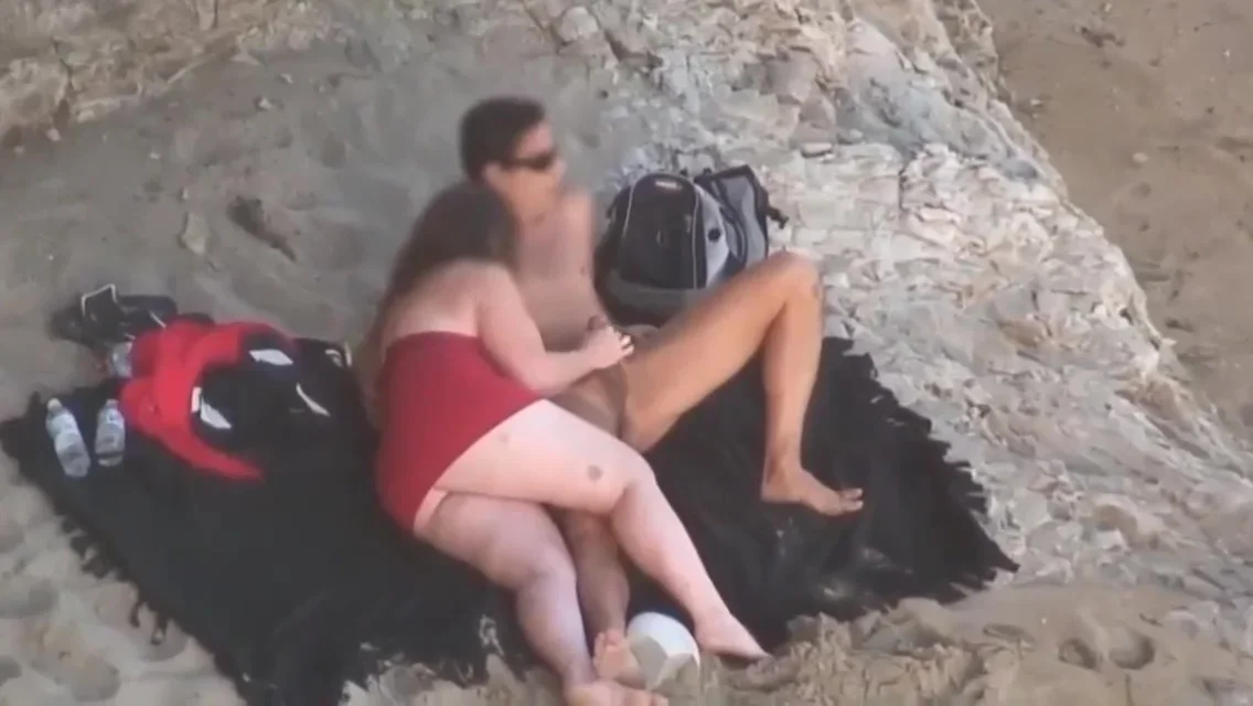 big fat ass beach action