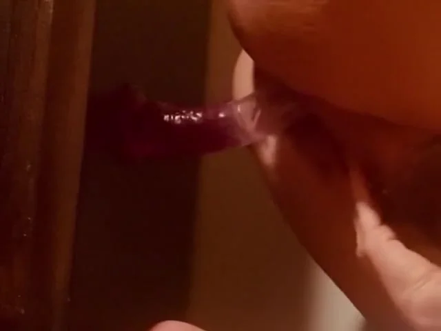Sticking My Dildo To My Dresser And Fucking It Till I Cum