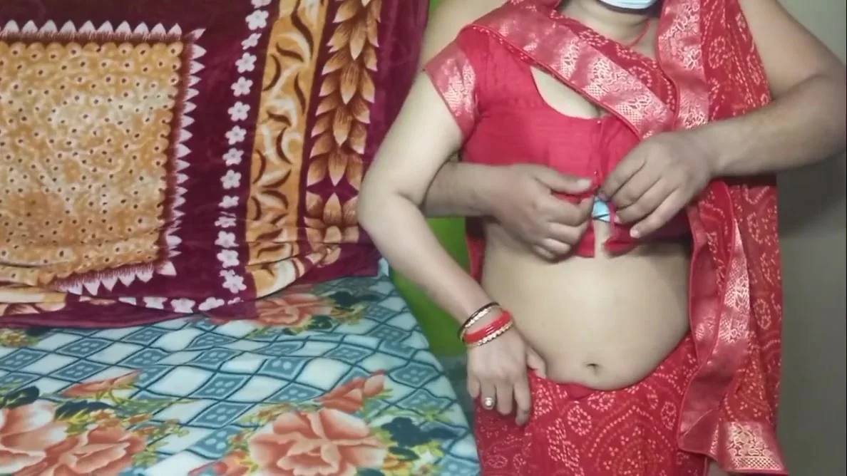 Stepbrother In Law Left Stepsister In Law In Red Saree