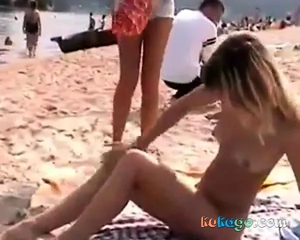 Nude Beach - Two sweet Little Tits Teens