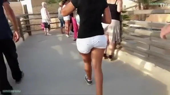 Sexy butts in tight shorts