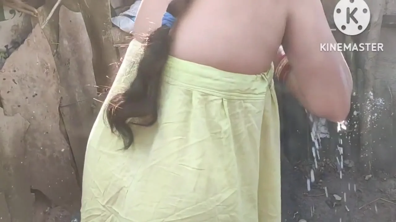 Antha Yadav Hot Outside Bath Full Topless