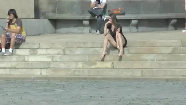 Public upskirt flashing