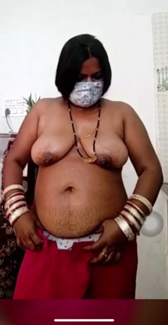 Naughty Mature Indian Housewife Striptease Show