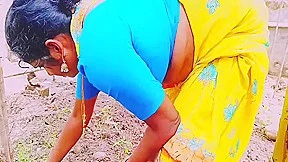 Villege Outdoor. Beautiful Big Boobs Village Maid Fucking With Land Owner. Telugu Dirty Talks