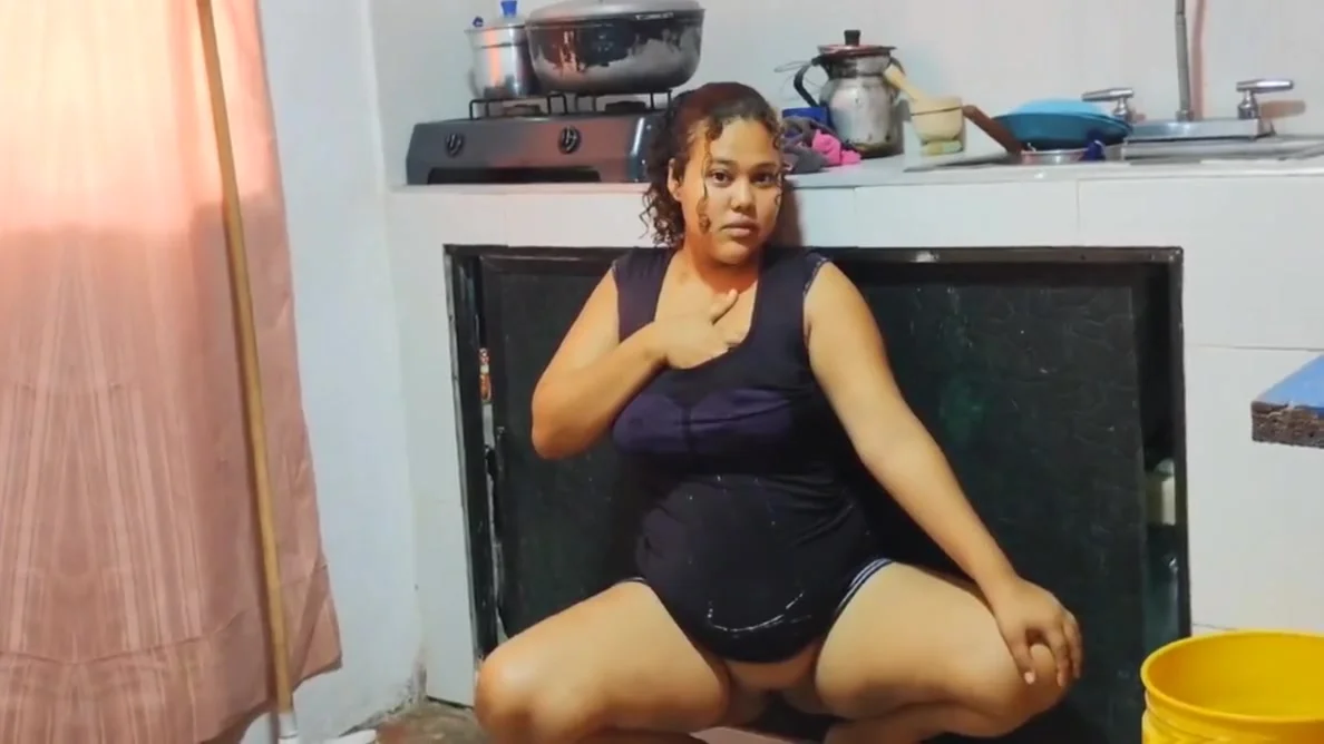 My Perverted Stepfather Likes How I Clean The Kitchen Because He Likes My Ass