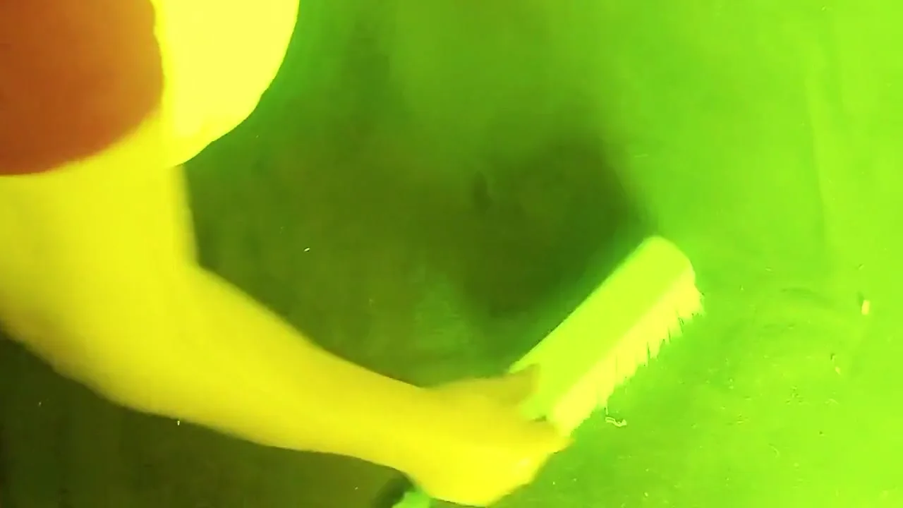 A Woman Becomes In The Mood For Sex While Cleaning The House