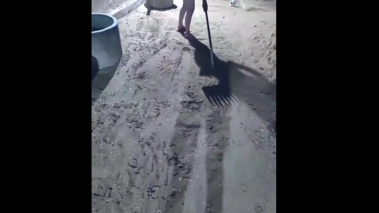 Nude Desi Housewife Working In Her Farm