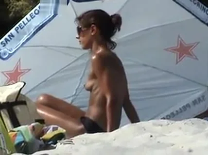 brunette french topless incredible beach paris nude lake