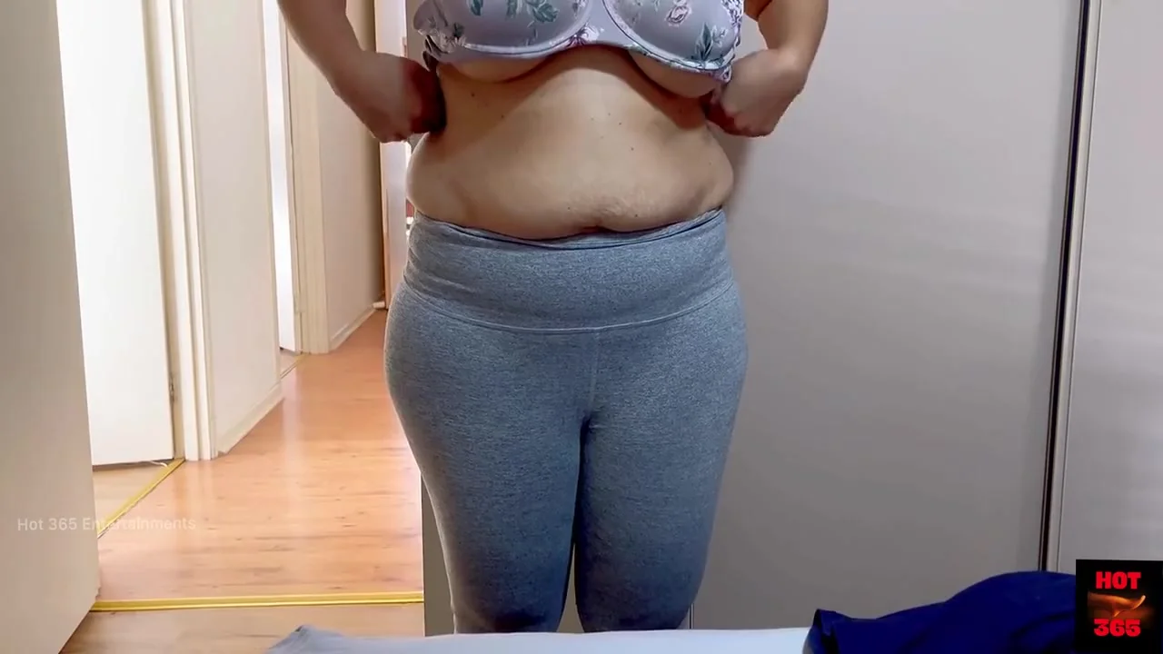 Sexy Wife Exposing Her Yummy Milky Tits When Changing Bra