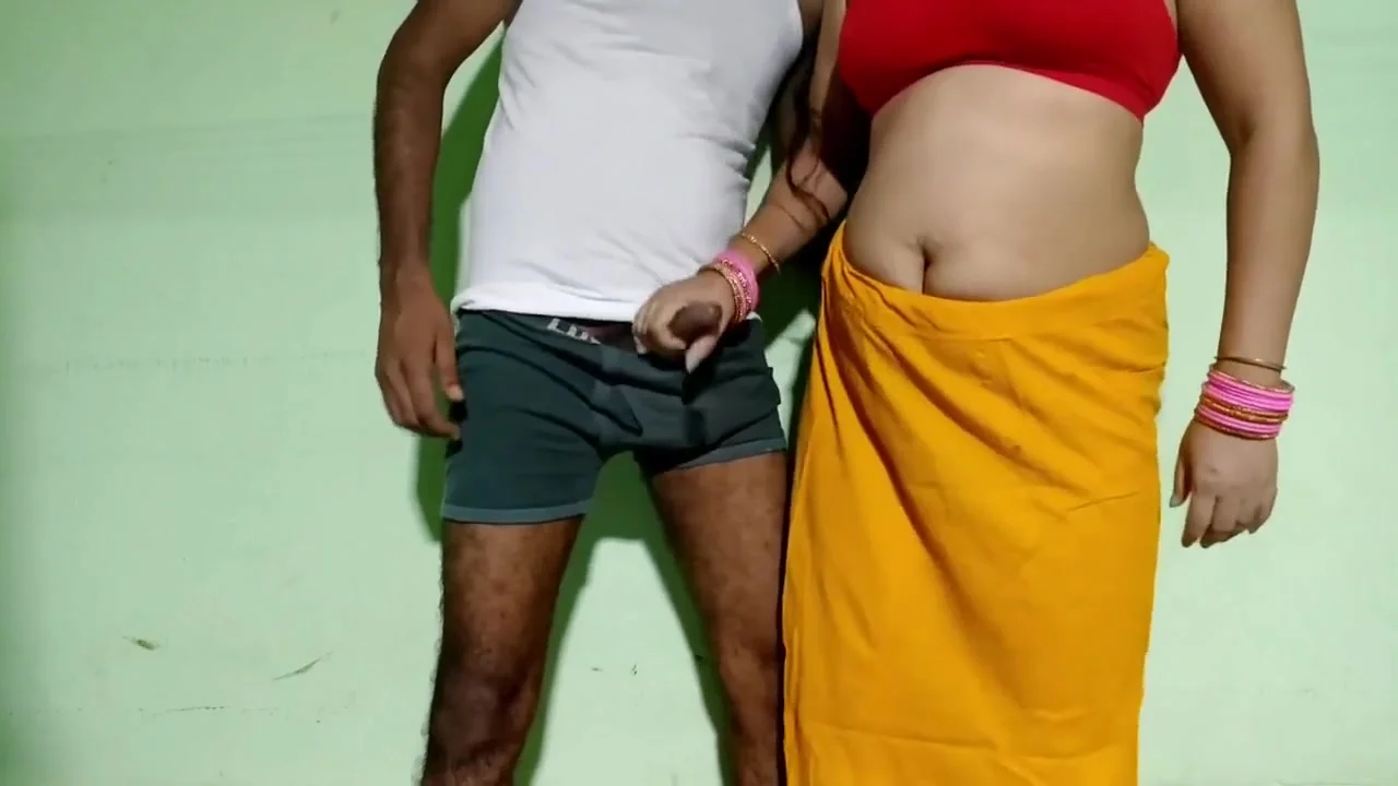 Hot Bhabhi Enjoying Hard Sex In Standing Position With Blowjob