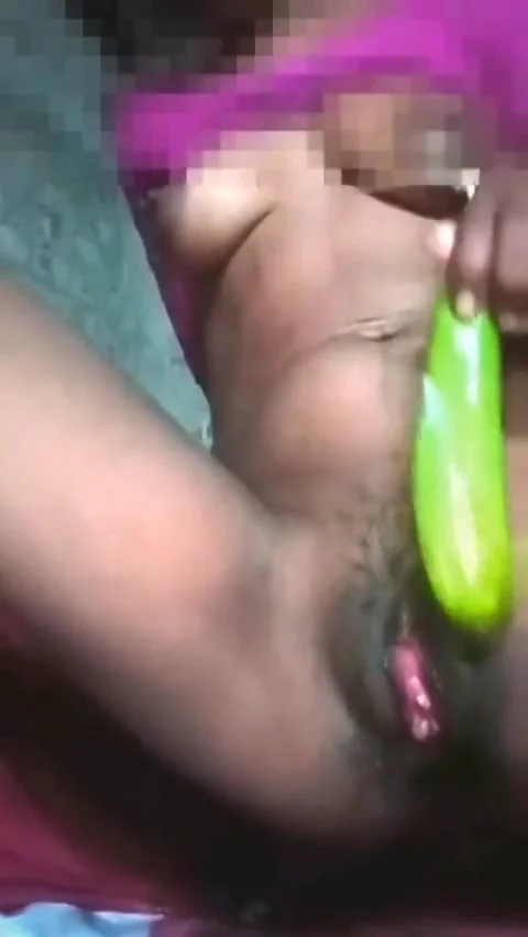 Indian Wife Orgasm Pussy With Brinjal And Squirts Her Pussy
