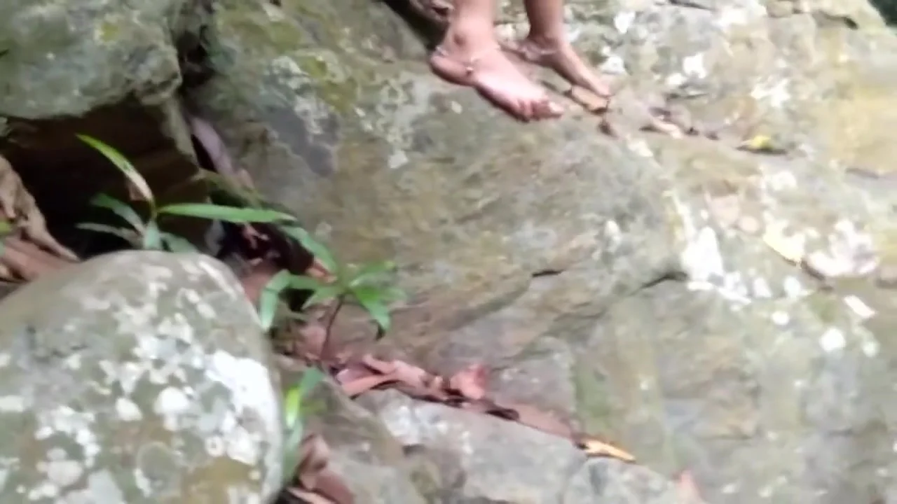 Step mom Risky Outdoor Fucked By Stranger During Bath In River Public Sex