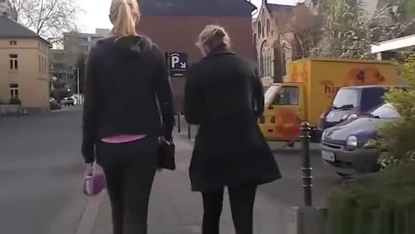 Tight black panties chick