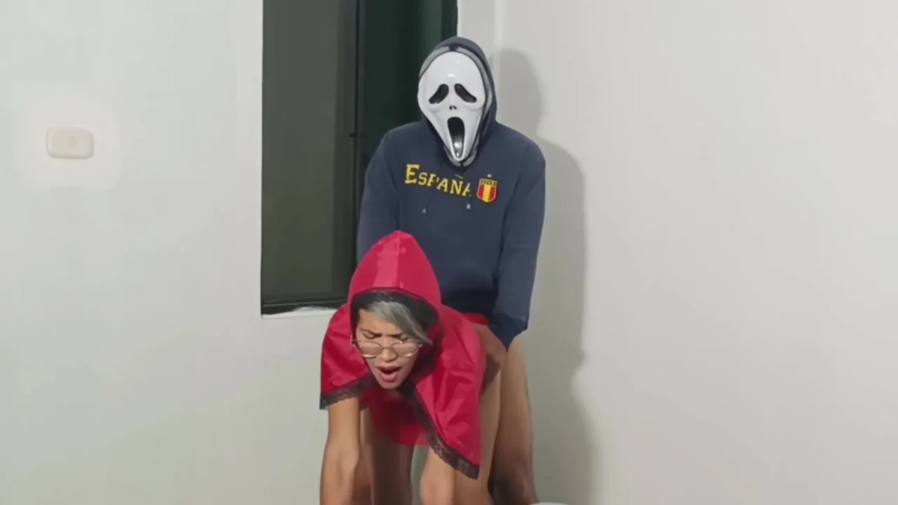 Fucking Little Red Riding Hoods Stepmother On Halloween