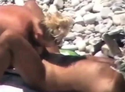 Voyeur on public beach sex