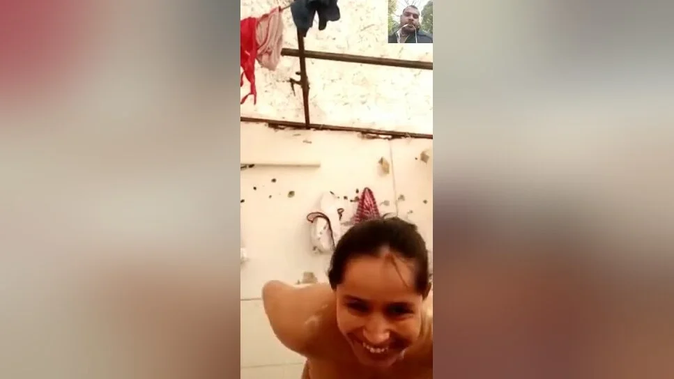 Hot Desi Girl Shows Her Boobs And Bathing To Lover On Video Call 1