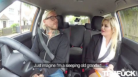 Katy Jayne In Failed test leads to back seat sex