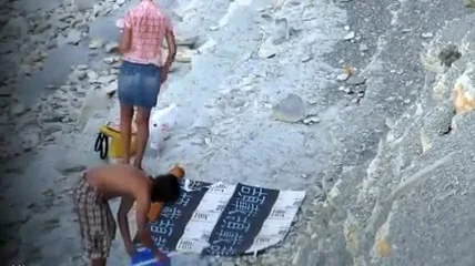 Amateur Blowjob at the Nudist Beach