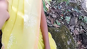 Indian Lady In A Girl Talking Dirty Words For Fucking With Her Stranger In Jungle, A Desi Aunty Dirty Talking About Sex In Jungle With Her Love