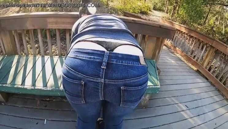 Mom Fat Ass Public Whale Tail