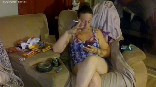 Authentic upskirt panty tease caught on camera