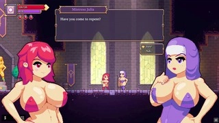 Scarlet Maiden Hentai game PornPlay Episode 5 - Lesbian strap-on action with a goblin and a big ass