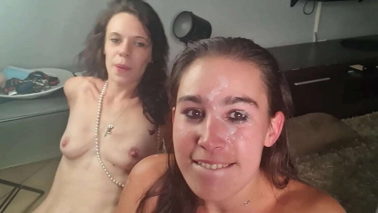 Hot Cuckquean Films BF Fucking Skinny Friend in Wild Positions - Cum Facial Finish
