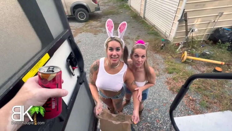 Stepmom Misty Treats Stepdaughter with a Big Rod and Cum Shot, Including Free Sweets - Trailer