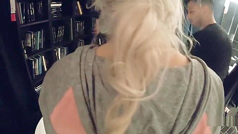IKEA #5 Risky Public Blowbang in IKEA Kate Truu vs three guys I swallow all