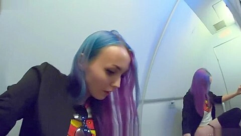4K Jerking off my pussy in the airplane and cum Sia Siberia