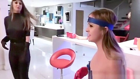 Ejaculation porn video featuring Ally Tate, Cleo Vixen and Katya Rodriguez