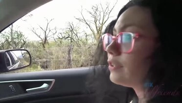 Lenna Lux: A Night of Passion in the Car - Big Tits, Foot Fetish, and Hairy
