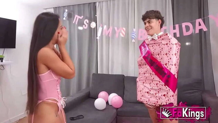 Nuria Millan Celebrates Her 1st Anniversary at FAKings with a Generous Lover!