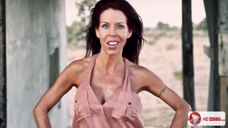 Tabitha Stevens indulges in naked sports, showcasing her plump, big-tits in HD solo action