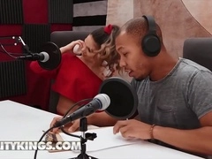 Curvy Athena Faris Sneaks a Sloppy Blowjob Under the Table for Ricky Johnson's BBC - Reality Kings